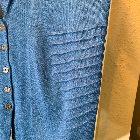 Nic + Zoe Teal Cardigan - Picture 3 of 6